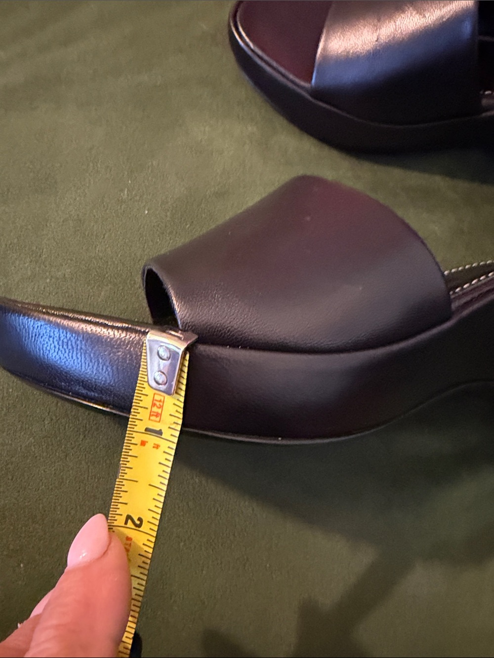 STAUD Black Leather Platform Mules - Picture 13 of 14